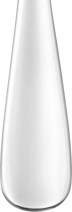 Amazon Basics Silverware Set, Stainless Steel Flatware, Dishwasher Safe, Service for 4, 20-Piece Forks and Spoons, Round Edge, Everyday Use (Pack of 2)