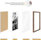 puthiac 20x24 Solid Oak Wood Picture Frame, Walnut, 1 Pack