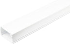 StarTech.com Solid Cable Management Raceway with Adhesive Tape & Cover, 1-3/4"(45mm) W x 1-1/8"(27mm) H - 6ft(1.8m) Length, PVC Network/Power Cord Hider - Wall Wire Duct System, UL Listed, TAA