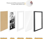 puthiac 13x19 Solid Oak Wood Picture Frame, Black, 1 Pack