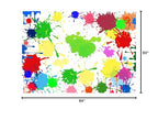 Colorful Graffiti Backdrop Paint Splatter Background 7x5ft Paint Splash Creative Backgroundfor Photo Booth Props BJLSME112