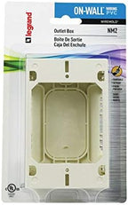 Legrand Wiremold NM2 Nonmetallic Plastic Raceway for Extending Power, 1 Gang Outlet Box, 1" Deep, Ivory (1 Pack)