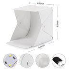 Folding Photo Studio Kit Box with LED Light for Photographing Shooting Tent for Small Size Itens