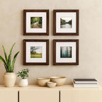 puthiac 6x6 Solid Oak Wood Picture Frame, Walnut, 1 Pack
