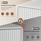 HOUROM 59” Wide White Fluted Dresser for Bedroom with 9 Drawers