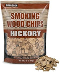 Hickory Smoking Wood Chips 2 lb – Premium Natural Smoker Chips for BBQ Grill & Smoker, Bold Rich Smoke Flavor for Ribs, Bacon & Steak, No Additives