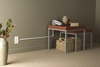 Legrand - Wiremold Kit Cordmate, Organizer and Hider, Cover, Concealer, and Protector for Wall, Single Cord, CMK10, Paintable