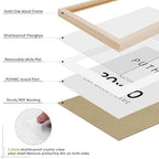 puthiac 20x20 Solid Oak Wood Picture Frames, Natural Oak, 3 Pack