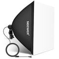 NEEWER 24x24in/60x60cm Softbox with E26 Porcelain Socket/Power Cord/White Diffuser/Stand Adapter, Durable Nylon Softbox Lighting Modifier for Studio Photography Lighting, SF6060 (US Plug) - size: 60X60cm