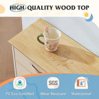 WLIVE Dresser TV Stand for 75 Inch TV, 9 Drawer Dresser for Bedroom