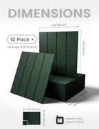 Fluxynara 48" x 36" Large Felt Bulletin Board, Pine Green