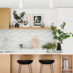 STICKGOO 20 Sheets Peel and Stick Backsplash Tile, Stick on Backsplash for Kitchen and Bathroom, White Marble Look PVC Mixed Metal Silver Self Adhesive Wall Tiles - color: White Marble + Metal Silver
