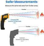 Etekcity Infrared Thermometer Temperature Gun 800, -58℉ to 1382℉ with 16:1 DTS Ratio, Digital Laser Temp IR Tool for Cooking, Pizza Oven, Griddle, Fridge, Engine, Pool, Non Contact, Yellow