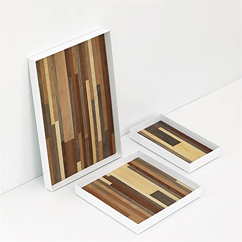 Serving Trays Storage Tray Porch Key Photo Props Handmade Grain Stitching(Large) - color: Large