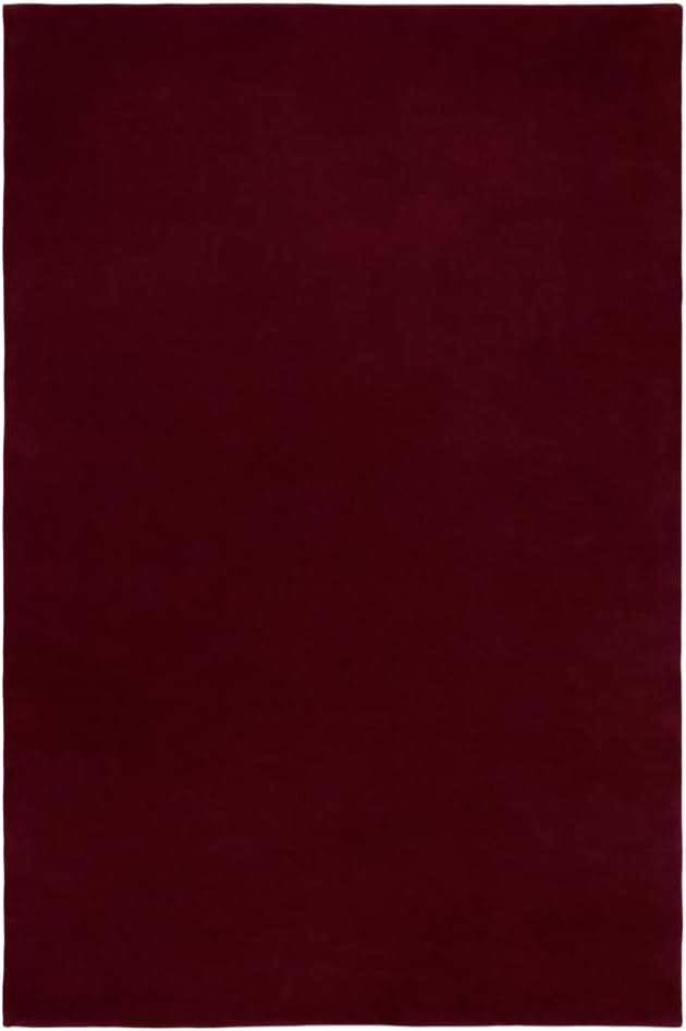 Hand-Tufted Wool Square Area Rug – Soft Premium Wool Carpet for Living Room, Bedroom & Home Décor – 9X9 ft| Deep Wine – Durable, Non-Slip Backing, Handcrafted Rug