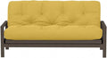 Royal Sleep Products by The Futon Factory 6 inch Foam Futon Mattress - Solid Mustard Cover - Full Size - CertiPUR Certified Foams - Made in USA - Replacement Mattress - (Frame not Included)