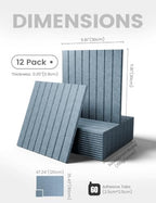 Fluxynara 48" x 36" Large Felt Bulletin Board, Dusty Blue