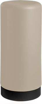 ElmRidge Dish Soap Silicone Dispenser for Kitchen Sink,Squeeze Washing Up Liquid and Hand Soap,Round refillable Silicone Bottles,Easy to Fill and to use, 8.5 oz,Black 2.4 x 2.4 x 5.5 inches (Taupe)