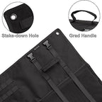 DEYACE Shooting Mats Prone Padded, Extra Large Portable Roll Up Shooting Padded Mat for Range Shooting and Hunting - color: Black
