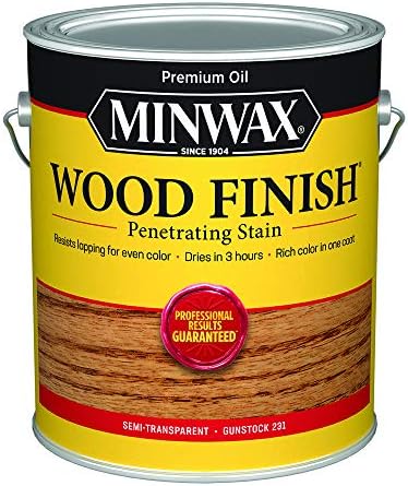 Minwax 710880000 Wood Finish 250 VOC Compliant, Gunstock Stain, Gallon