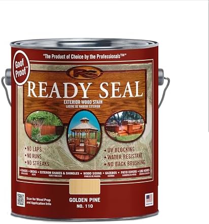 Ready Seal Exterior Wood Stain & Sealer, Golden Pine, 1 Gallon