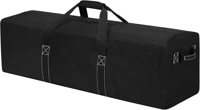42 Inch Large Duffle Bag for Travel - 116L Extra Large Heavy Duty Duffel Bag with 2 Sides Handles, Sport Equipment Storage Bag for Camping-Black