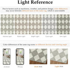 6x9 Checkered Area Rugs for Living Room Grey Machine Washable Large Rug Non-Slip Stain Resistant Low Pile Boho Accent Indoor Throw Carpet for Bedroom Dining Room Classroom