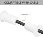 Starlink Cable Routing Kit for 1 Inch Wall Hole, 2Pcs Silicon Wall Grommet for Starlink Ethernet Cable Wall Pass Through, Starlink Cable Routing Accessories, White