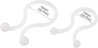uxcell Nylon Reusable Twist Tie Cable Clips White 10mm x 30pcs, 14mm x 20pcs