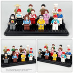 Acrylic Minifigure Display Case Stackable Action Figures Blocks Display Box, Clear Dustproof Display Case Box for Lego Lovers - color: Black, size: Medium 2 Pack