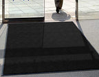 M + A Matting WaterHog Diamond | Commercial-Grade Entrance Mat with Rubber Border – Indoor/Outdoor, Quick Drying, Stain Resistant Door Mat (Bordeaux, 4' x 10')