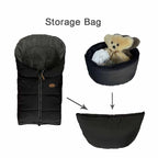 CozyMe Stroller Footmuff, Anti-Slip, Length Adjustable Fits for 0-5T Toddler Stroller Bunting Bag, Universal Fits All Stroller Footmuff