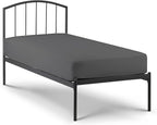 Lukeville's Cot Sheet 25" x 75", Daycare for Cot Size Mattress Sheets Pack of 2 Fitted Narrow Twin/Camp Bunk/Rvs Bunk/Trifold Mattress, Soft and PolyBlend Microfiber Cover for Toddler, Dark Grey