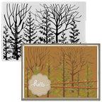 ABTOLS Tree Embossing Folders for Card Making, 3D Plastic Embossing Folder Branch Background Embossing Template Paper Crafts Plastic Textured Impressions for Card Making Scrapbooking - color: tree