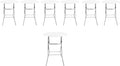 PRO&Family Commercial Round Folding Table, White Top, Powder-Coated Steel Frame, High-Impact Polyethylene Construction, Perfect for Wedding, Party, Shool, Church. (7, 32")