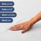 RV Short King Sheets 72 X 75 – RV Short King Sheets 8” to 12" Deep Pocket - Designed for RVs, Bunks, Trailers, Campers & Short RV King Mattresses – Premium Easy-Care Fitted Sheets for RV Beds – White
