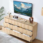 Bifins 60" Wide Fluted Dresser for Bedroom with 9 Drawers