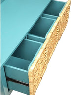 Acme Flavius Storage Bench in Teal