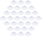 30 Pack Glass Table Suction Cups - 20mm Rubber Suckers Without Hooks