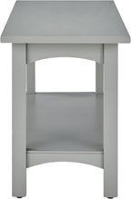 Craftsbury 36-Inch Wood Entryway Bench with Storage Shelf – Dove Gray Accent Bench for Entryway, Hallway, or Living Room – Small Space Seating with Farmhouse Charm by Alaterre Furniture