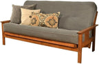 BOWERY HILL Full Fabric Futon in Marmont Thunder Blue-Frame Not Included