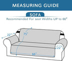 H.VERSAILTEX Reversible Sofa Slipcover Furniture Protector Water Resistant 2 Inch Wide Elastic Straps Sofa Cover Couch Covers Pets Kids Fit Sitting Width Up to 66" (Sofa: 75" x 110", Dark Blue/Beige)