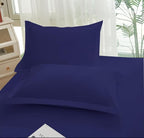 Queen Air Mattress Sheets - 3 Pieces Queen Sheets Sets 16 to 23 inch - Inflate Without Disassembly Convenient & Firm Easy to use Air Mattress (Navy Blue, Full)