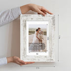 Hongkee 4x6 Picture Frame Set of 4, Made of Real Glass and Multicolour Frame, 4 by 6 Photo for Wall or Tabletop - Display Picture 3.5x5 with Mat or 4x6 Without Mat