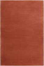 Hand-Tufted Wool Square Area Rug – Soft Premium Wool Carpet for Living Room, Bedroom & Home Décor – 9X9 ft| Brick Red – Durable, Non-Slip Backing, Handcrafted Rug