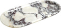 DUANYAN Natural Marble Tray, Coffee Table, Food, Fruit, Paper Cup, Cake Display, Coffee bar, Family Gatherings, Seasonal Holiday Decoration Tray(Viola-oval-11 x5 x0.7)