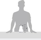 Amazing Abby - Droply - Plastic Pitcher (64 oz, 2 Quart), Clear Water Pitcher with Lid, Fridge Jug, BPA-Free, Shatter-Proof, Great for Iced Tea, Sangria, Lemonade, Juice, Milk, and More
