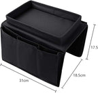 Non-Slip Armchair Caddy with Cup Holder Arm Rest Organizer TV Remote Control Holder Oxford Sofa Tray Chairs Couch Storage Arm Tidy Armrest Bag Bedside Space Saver Bag for Cellphone Magazines Glasses