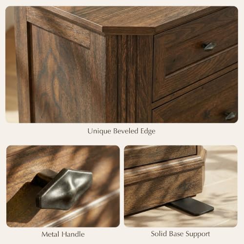7 Drawers Dresser for Bedroom, 54" Wide Chest of Drawers w/Charging Station