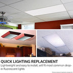 Lighting Panel Acrylic Cover - 2x2 Clear - Prismatic - 2 ft. x 2 ft. - 5 Pack – Fluorescent Light Covers for Kitchen